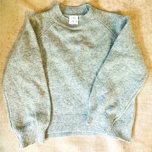 Zara kids knit grey sweater